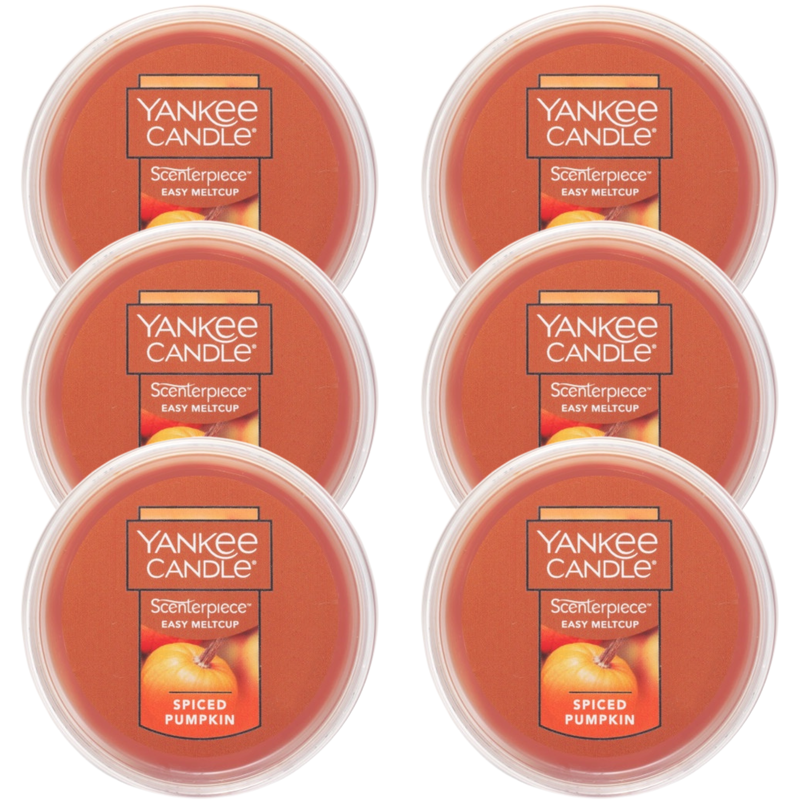 Yankee Candle Spiced Pumpkin Scenterpiece Easy MeltCup (Pack of 6)