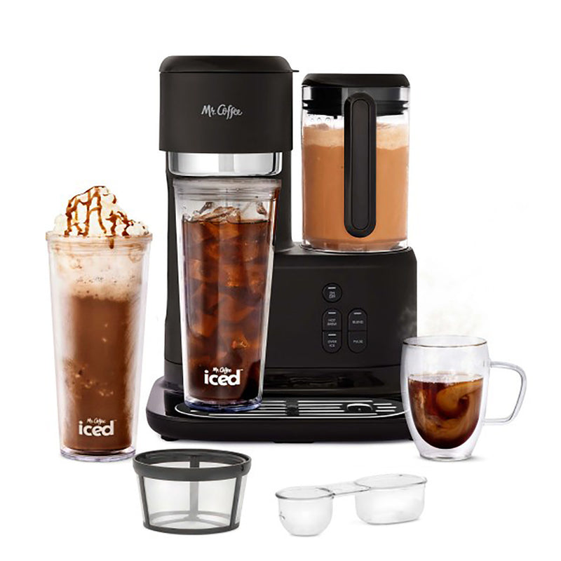 Mr. Coffee 3-in-1 Single Serve Frappe, Iced & Hot Coffee Maker & Blender, 1 CT