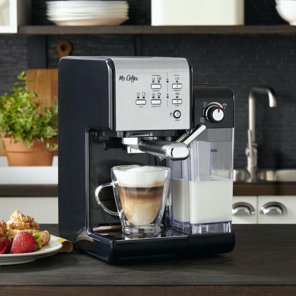 Mr. Coffee Programmable Espresso Cappuccino Machine with Automatic M