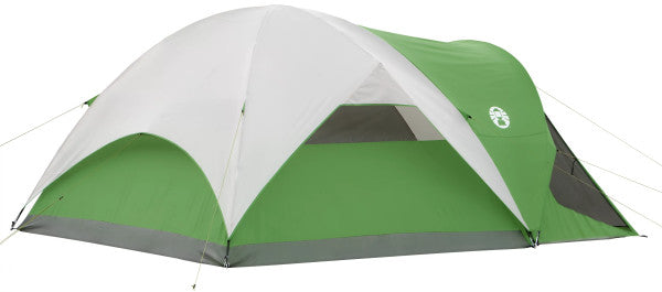 Coleman Evanston Screened Camping Tent, 6 Person Weatherproof Tent with Roomy Interior Includes Rainfly, Carry Bag, Easy Setup and Screened-in Porch