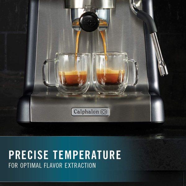 Calphalon Temp IQ Espresso Machine With Steam Wand, Stainless