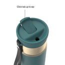 Contigo Snapseal Stainless Steel Leakproof Water Bottle with Carry Strap and Straw, Mineral Teal Champagne, 24 Ounce