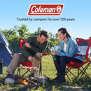 Coleman Broadband Mesh Quad Camping Chair with Carry Bag & Cup Holder, Cooling Mesh Back with Adjustable Arms, Great for Camping, Tailgating, Firepits, Patio