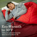Coleman Flatlands 30°F Sleeping Bag, Mahogany