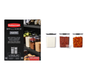 Rubbermaid Brilliance Pantry Food Storage Containers, 7-Piece Set