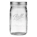 Ball Wide Mouth Glass Mason Jars with Lids and Bands, Used for Canning, Pickling, Juice, Jam, Jelly, Quart Size 32 Ounce (Pack of 36)