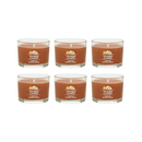 Yankee Candle Signature Votive Mini Candle Jar, Pumpkin Banana Scone Scent, Natural Soy Wax Blend Candle with Natural Fiber Wick, 1.3 OZ Glass Jar (Pack of 6)