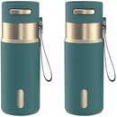 Contigo AutoSeal Vacuum-Insulated Stainless Steel Travel Mug, Mineral Teal Champagne, 16 Ounce