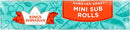 King's Hawaiian Mini Sub Sweet Rolls 6 Count (Pack of 12)