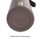 Contigo DualSip Leakproof Insulated Water Bottle with Carry Strap and 2-Way Lid, Terra Champagne, 24 Ounce