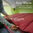 Coleman Flatlands 30°F Sleeping Bag, Mahogany