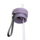 Contigo Snapseal Stainless Steel Leakproof Water Bottle with Carry Strap and Straw, Purple Carrot Champagne, 24 Ounce