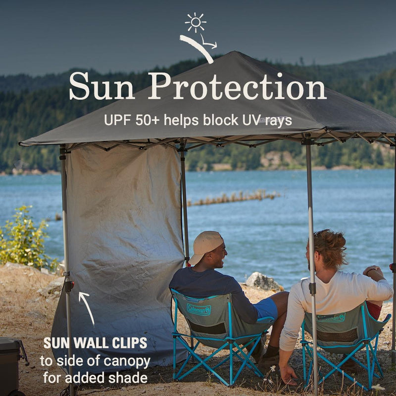 Coleman OASIS Lite 7 x 7 Canopy with Sun Wall, Black