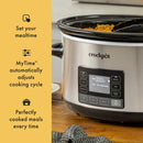 Crock-Pot 7-Quart MyTime Cook & Carry Programmable Slow Cooker, Stainless Steel, 1 CT