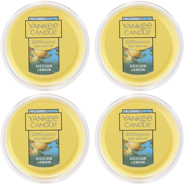 Yankee Candle Sicilian Lemon Scenterpiece Easy MeltCup (Pack of 4)