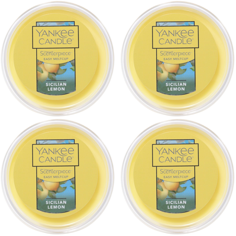 Yankee Candle Sicilian Lemon Scenterpiece Easy MeltCup (Pack of 4)