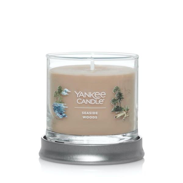 Yankee Candle Small Tumbler Scented Single Wick Jar Candle, Seaside Woods, Over 20 Hours of Burn Time, 4.3 Ounce (Pack of 2)