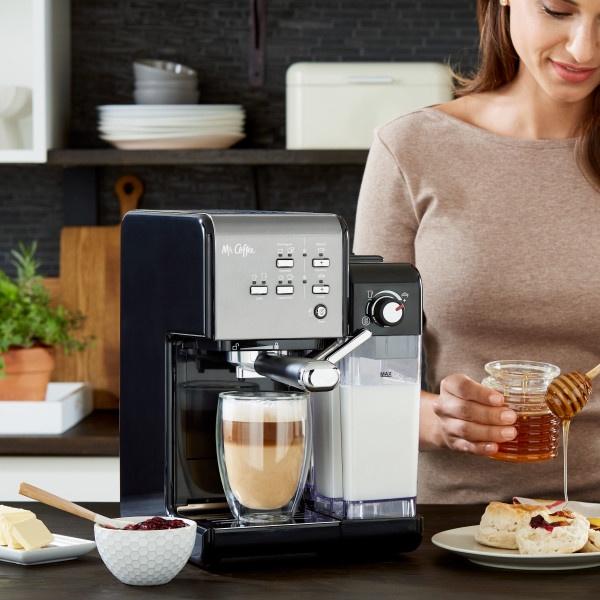 Coffee One-Touch CoffeeHouse Espresso and Cappuccino Machine, Dark