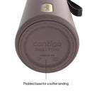 Contigo Snapseal Stainless Steel Leakproof Water Bottle with Carry Strap and Straw, Terra Champagne, 24 Ounce