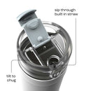 bubba DualSip Leakproof Insulated Water Bottle with Straw, Fresh Kicks, 18 Ounce