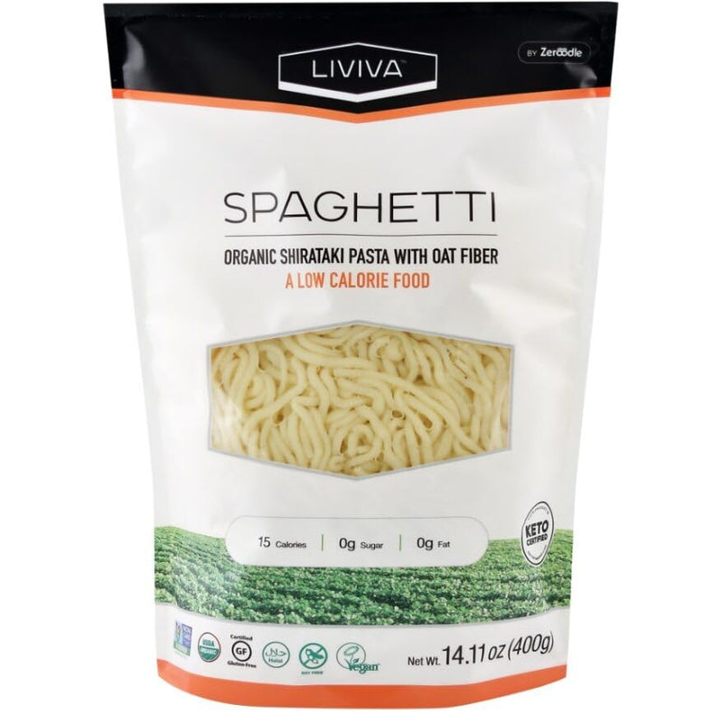 Liviva Variety, 1 Liviva Organic Shirataki Pasta, Spaghetti with Oat, 14.11 OZ, 1 Liviva Organic Shirataki Pasta, Fettuccine with Oat, 14.11 OZ, 1 Liviva Organic Shirataki Pasta, Penne with Oat, 14.11 OZ, 1 CT