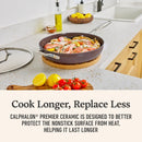 Calphalon Premier Ceramic Nonstick 12 inch Frying Pan with Lid