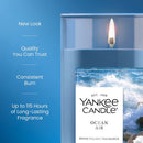 Yankee Candle Medium Pillar Scented Candle, Ocean Air, 14.25 oz (2-Pack)