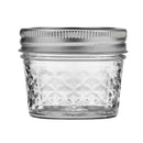 Ball Glass Quilted Crystal Jelly Jar, Regular Mouth, Quarter Pint Size, 4 OZ (12-Pack)