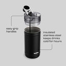 bubba Stainless Steel Insulated Water Jug with Carry Strap, Office Siren, 64 Ounce