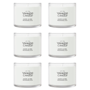 Yankee Candle Signature Votive Mini Candle Jar, Snowglobe Wonderland, Natural Soy Wax Blend Candle with Natural Fiber Wick, 1.3 OZ Glass Jar (Pack of 6)