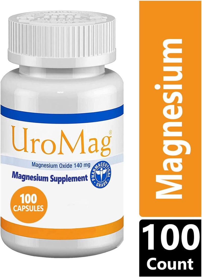 Uro-Mag Magnesium Supplement, Magnesium Oxide Dietary Mineral Supplement, 100 Count