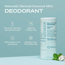 Hey Humans Naturally Derived Deodorant Variety Pack (1 Coconut Mint, 1 Lavender Vanilla, 1 Apple Matcha) 2 OZ Variety Pack