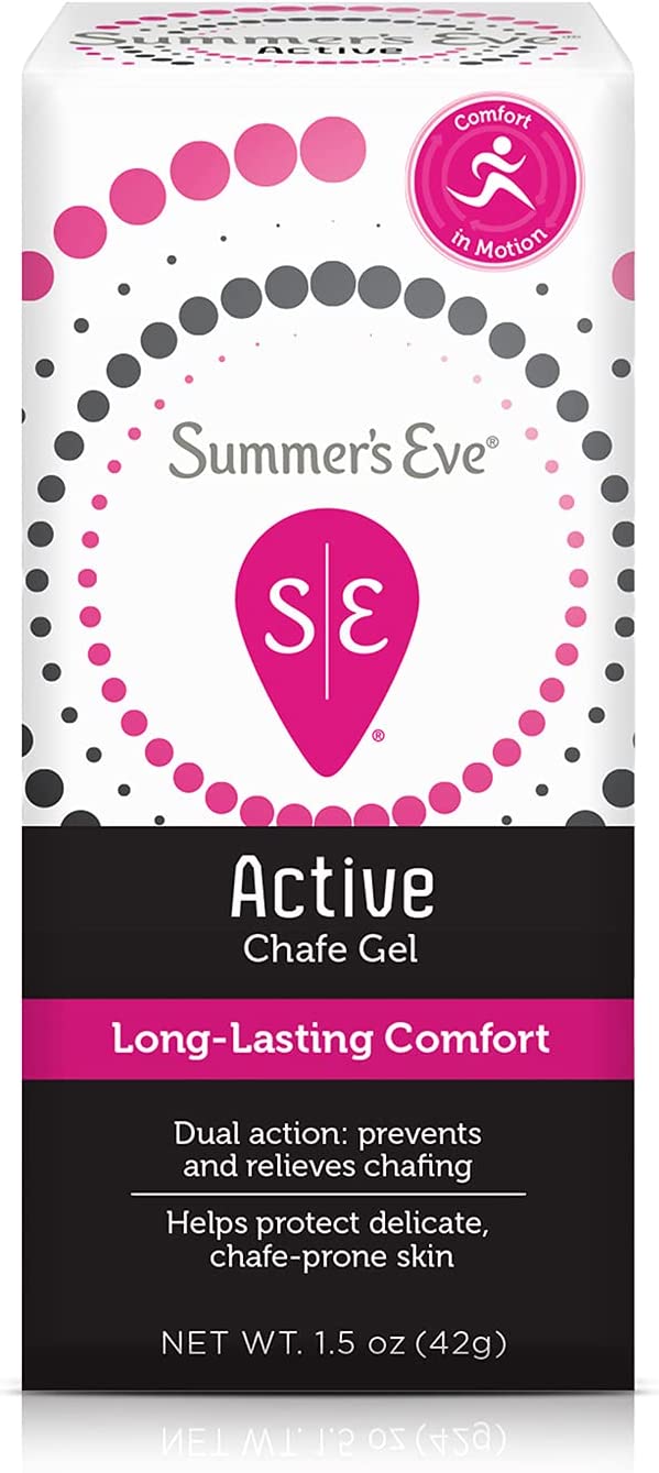 Summer's Eve Active Chafe Gel, Prevents & Relieves Chafing, 1.5 oz