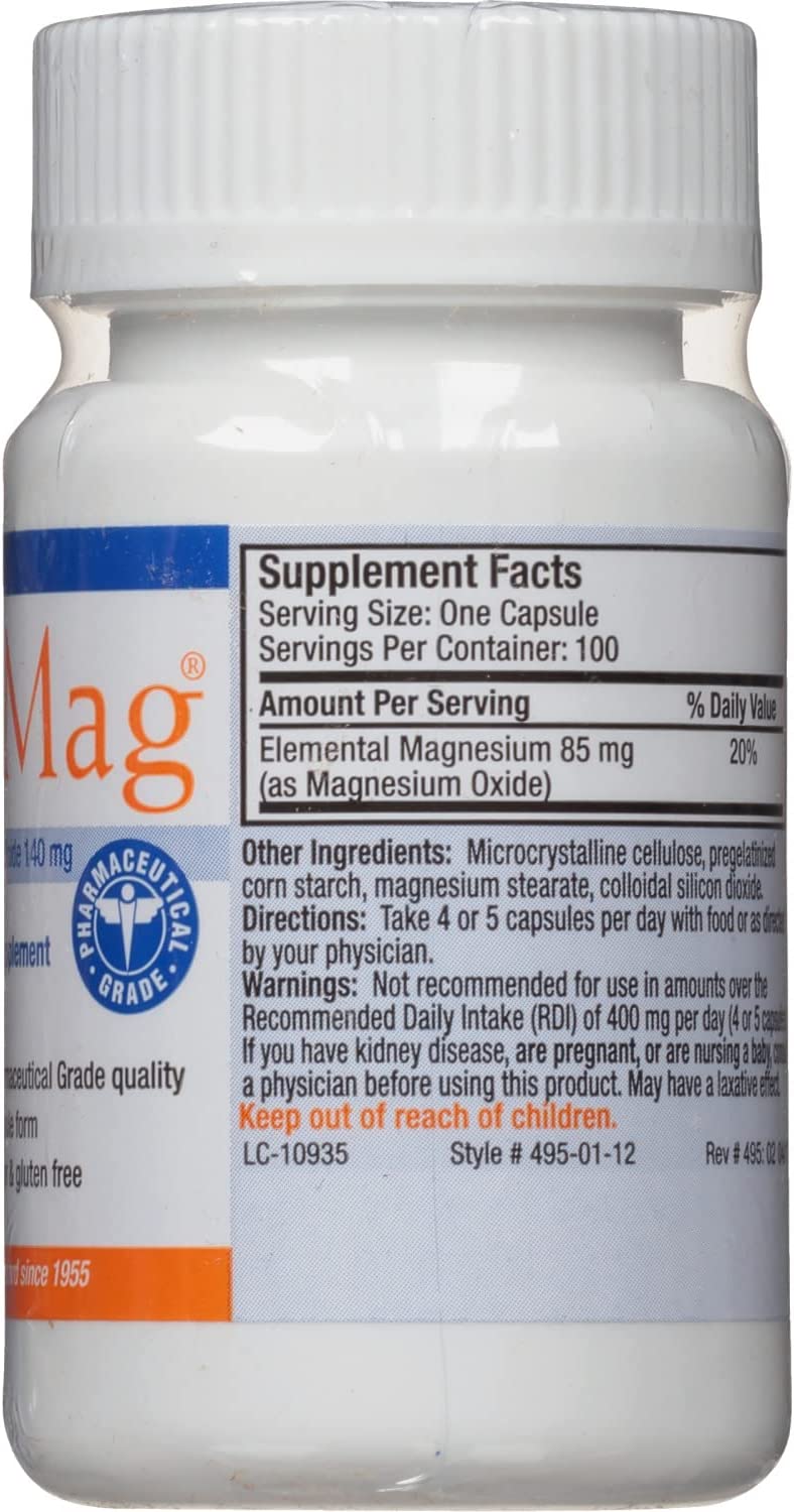 Uro-Mag Magnesium Supplement, Magnesium Oxide Dietary Mineral Suppleme