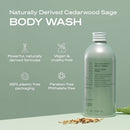 HEY HUMANS Body Wash Cedarwood Sage + Lavender Vanilla + Coconut Mint 14 Fl Oz (Variety Pack)