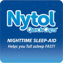 Nytol Nighttime Sleep Aid Quick Caps with Diphenhydramine HCl 25 mg, 16 Count