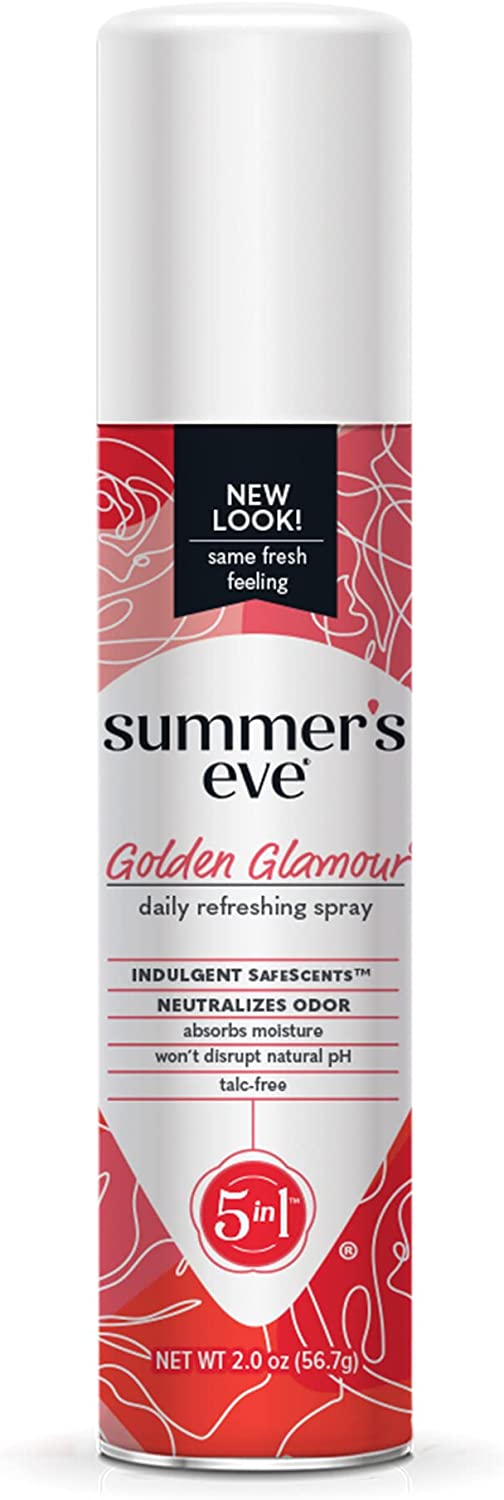 Summer's Eve Golden Glamour Daily Refreshing Feminine Spray, pH balanced, 2 oz