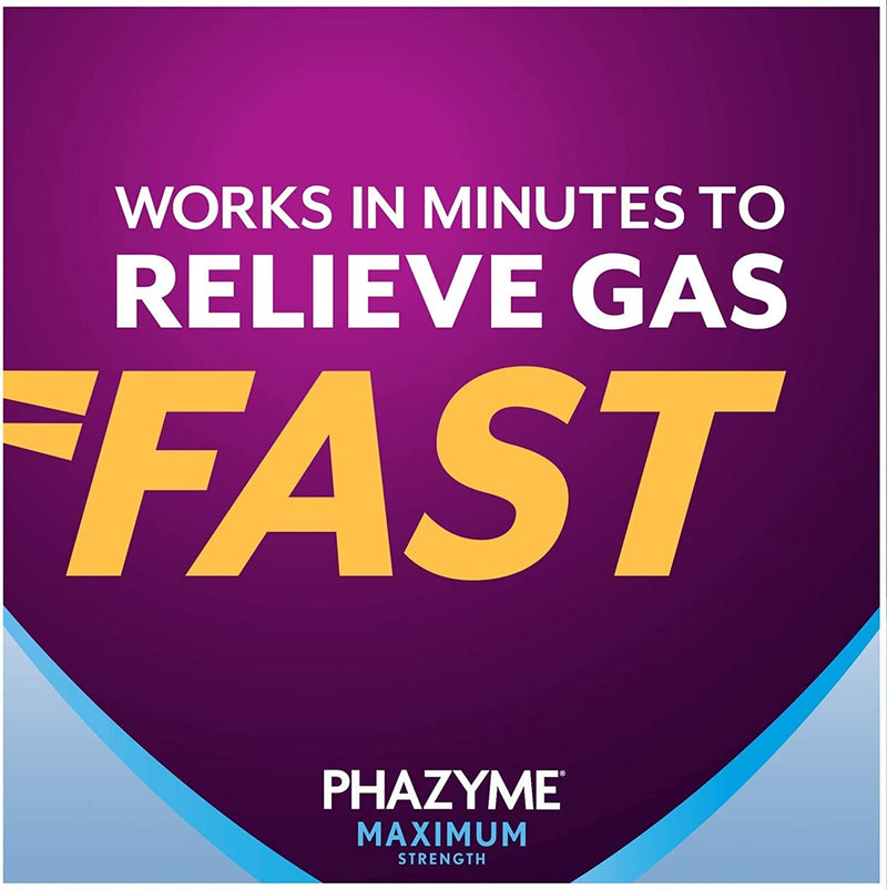 Works in minutes to relieve gas fast