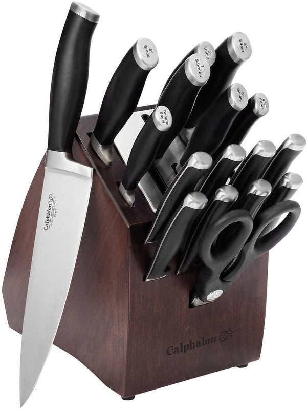 Calphalon Premier SharpIN Self-Sharpening Knife Set, 18-Piece Set, 1 CT