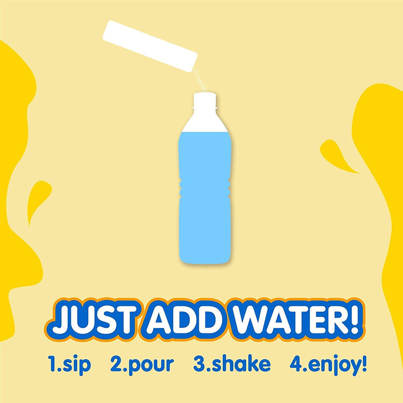 Just add water!  Sip, Pour, Shake, and Enjoy!