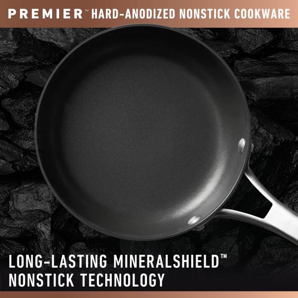 Calphalon Premier Hard-Anodized Nonstick 13" Flat Wok