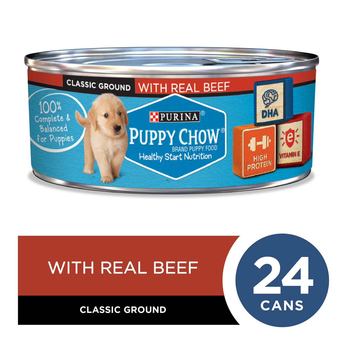 Purina puppy chow wet food best sale