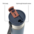 Contigo Kids DualSip Compact Leakproof Insulated Water Bottle with 2-Way Lid, Copper Horizon, 16 Ounce
