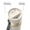 Contigo AutoSeal Vacuum-Insulated Stainless Steel Travel Mug, Oatmilk Champagne, 16 Ounce