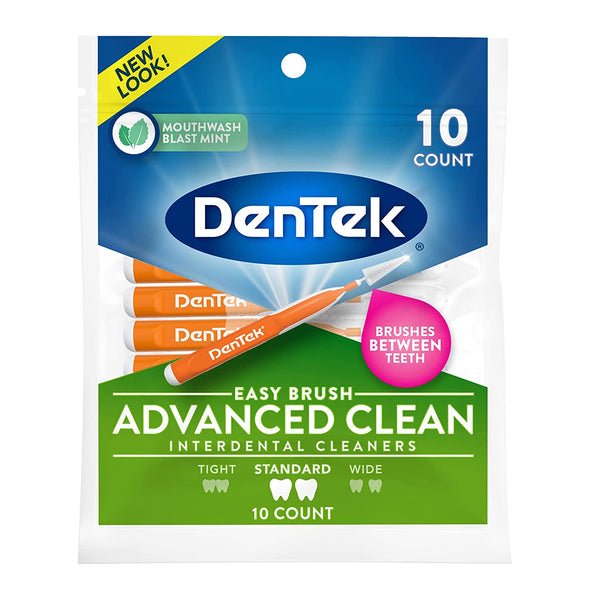 DenTek Easy Brush Cleaners, Mint, 10 CT