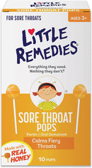 Little Remedies Sore Throat Pops, Made With Real Honey, 10 Count