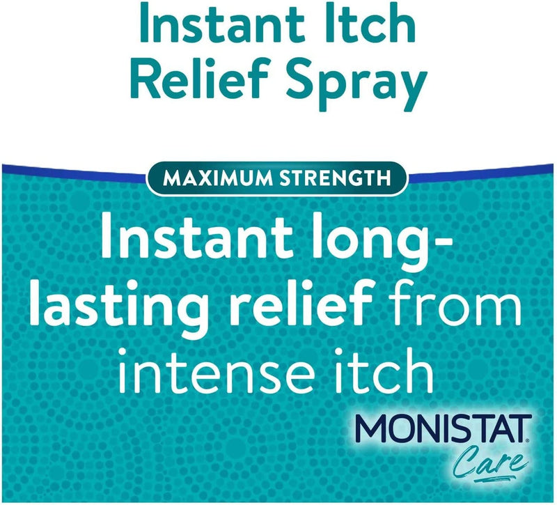 MONISTAT Care Maximum Strength Instant Itch Relief Spray, 2 oz