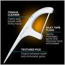 DenTek Floss Picks & Travel Case for On-the-Go, 4 Travel Cases with 6 Floss Picks Each, 6 Pack