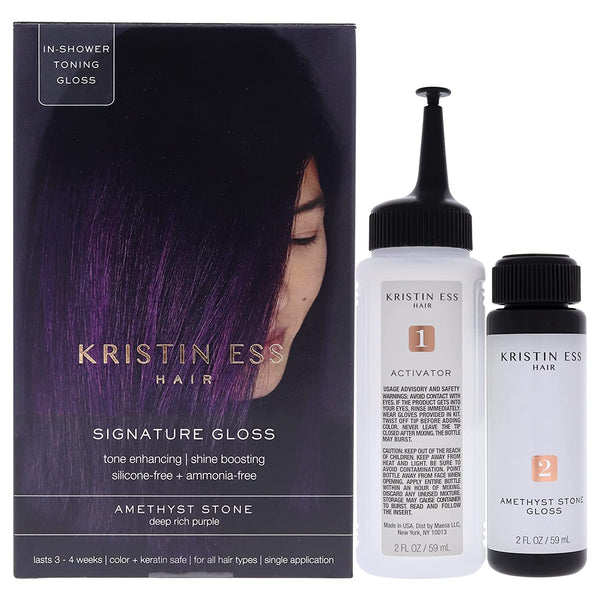Kristin Ess Signature Hair Gloss - Amethyst Stone: Deep Rich Purple