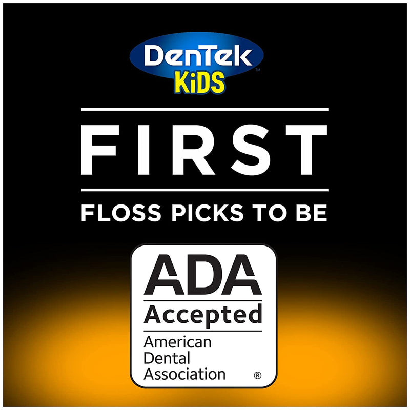 Dentek Floss Picks Kids Fun Flossers, Wild Fruit, 90 ct